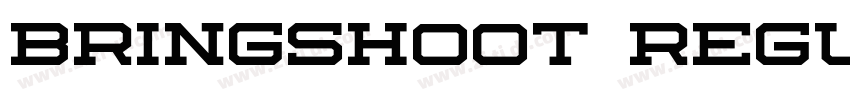 BRINGSHOOT REGULAR字体转换 BRINGSHOOT REGULAR字体转换